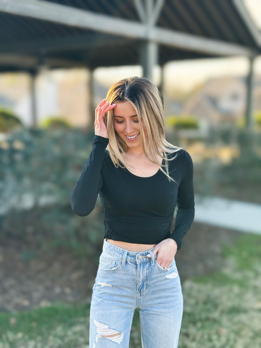 Basic Long sleeve Crop Top