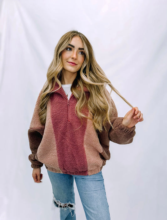 Mauve Teddy Pullover