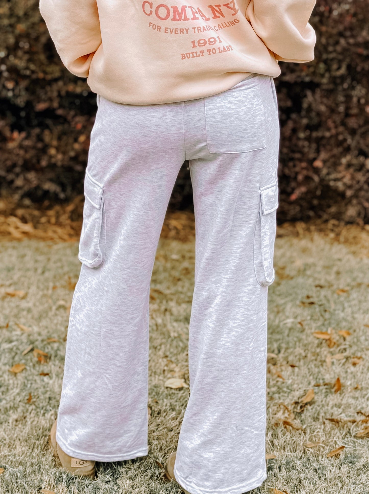 Heather Grey Cargo Sweats