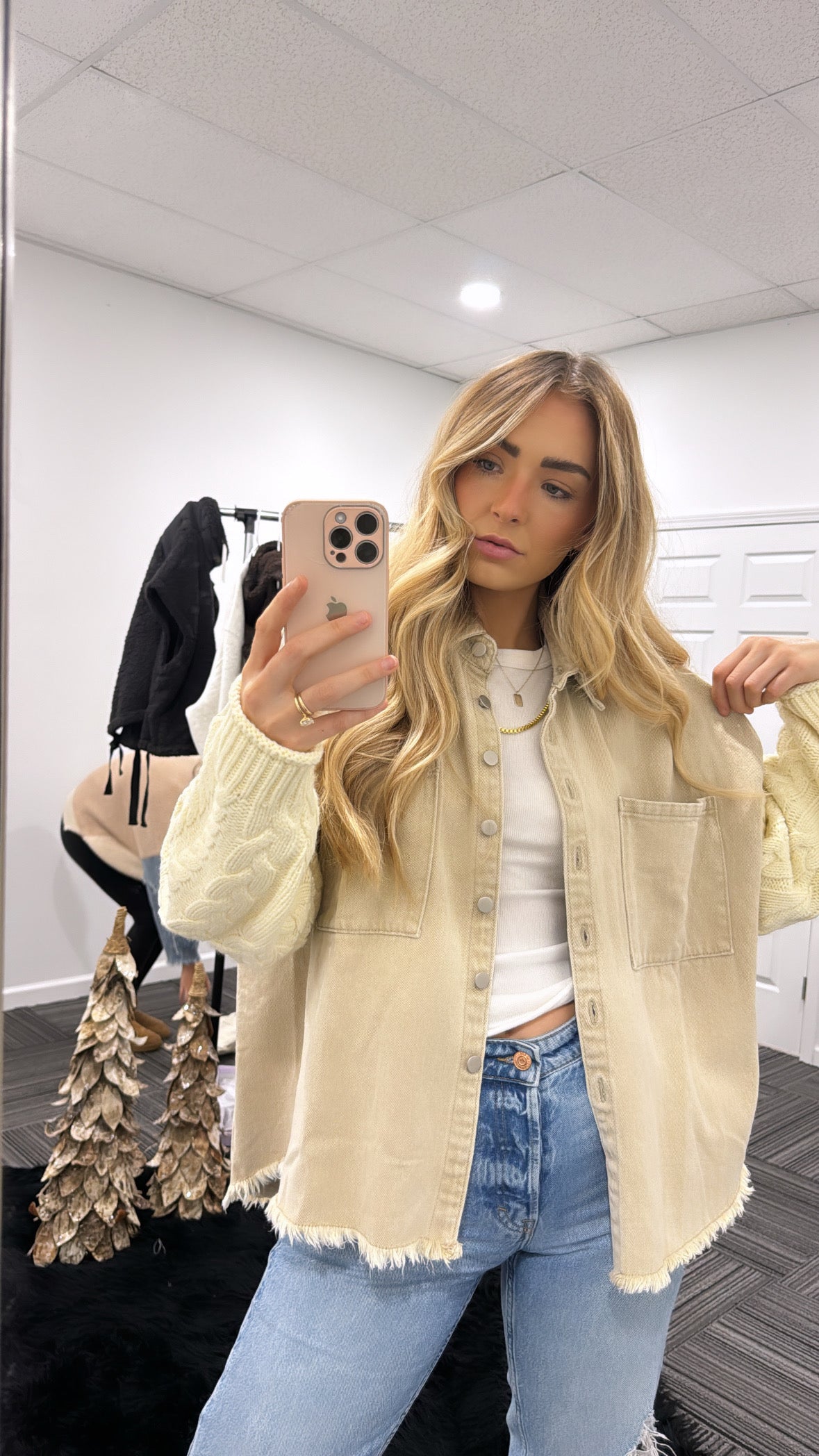Tatum Sweater Sleeve Shacket
