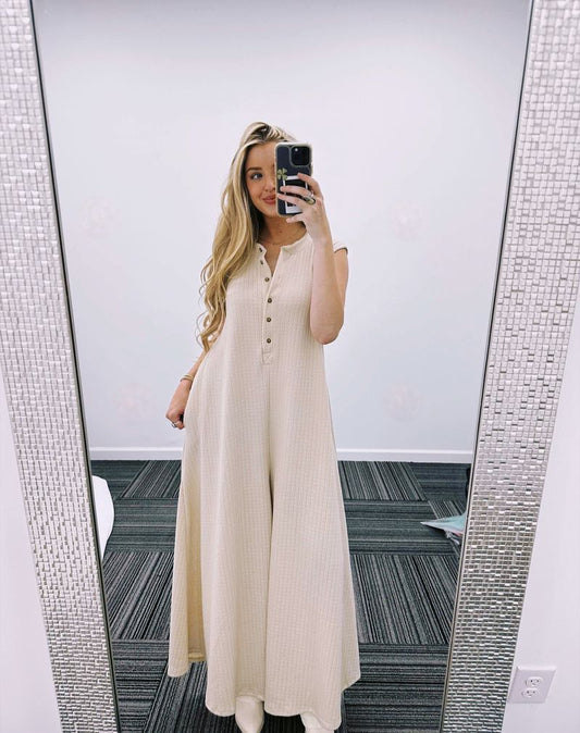 Textured Wide Leg Jumper