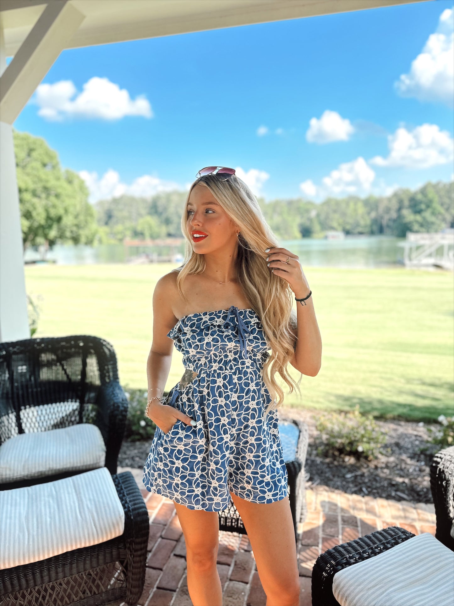 Chloe Floral Romper