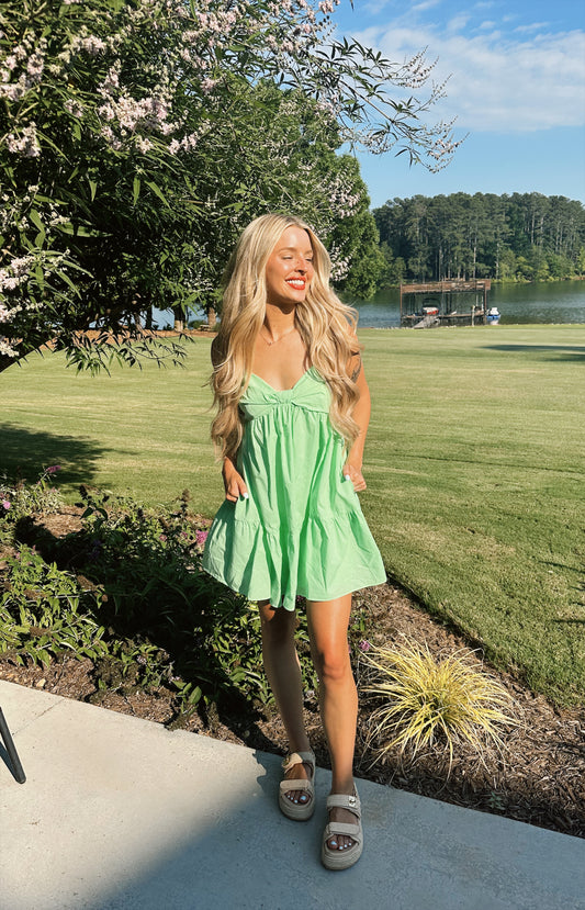 Simply Lime Mini Dress